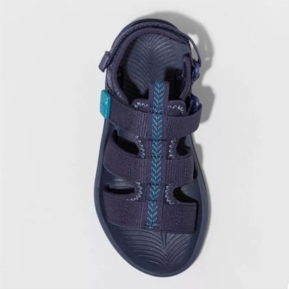 All in Motion Boys Navy Blue Kids Ankle Strap Sandals NWT SIZE 5